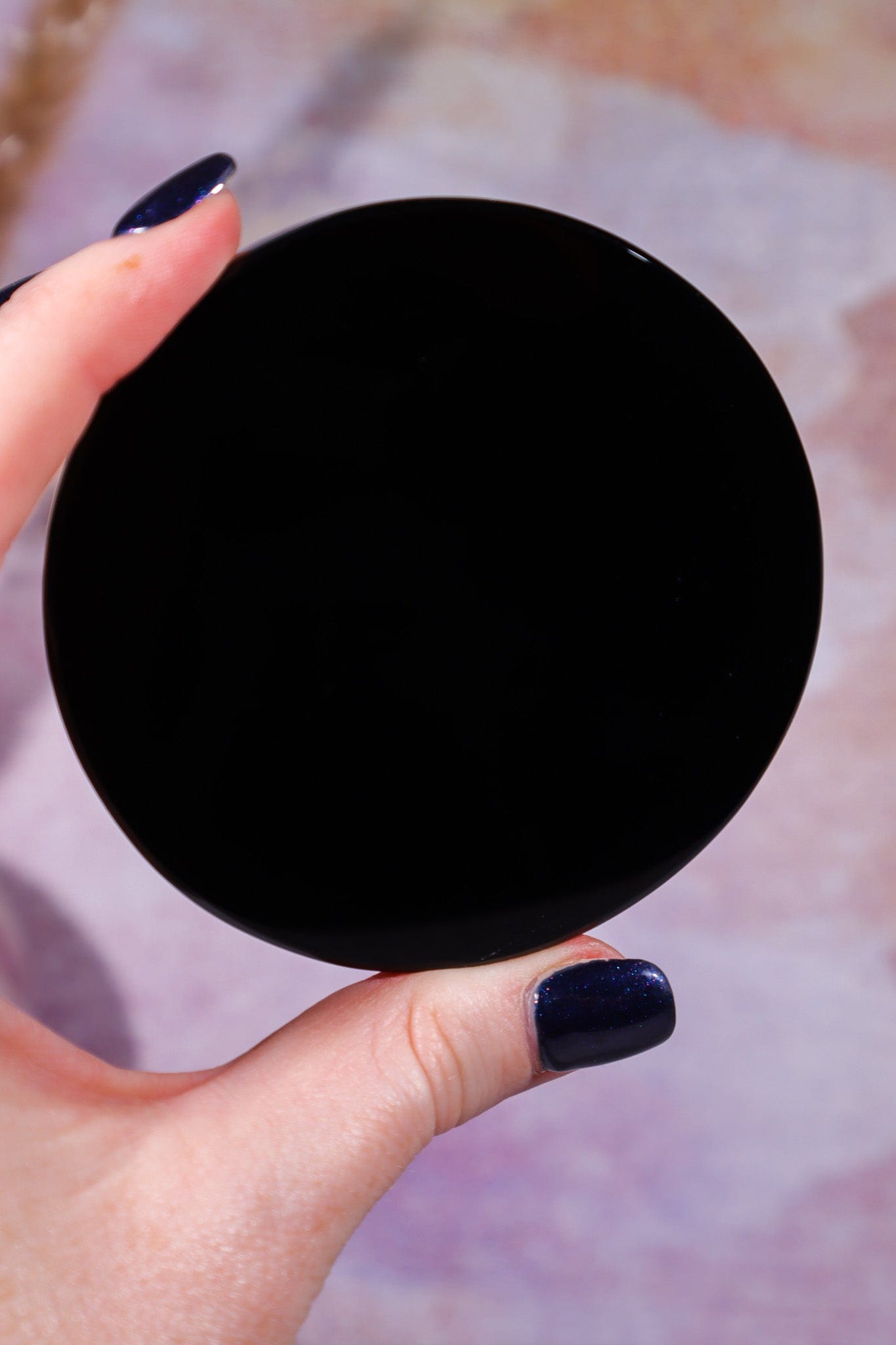 Black Obsidian Scrying Mirrors 10cm Scrying Mirror Tali & Loz Crystals