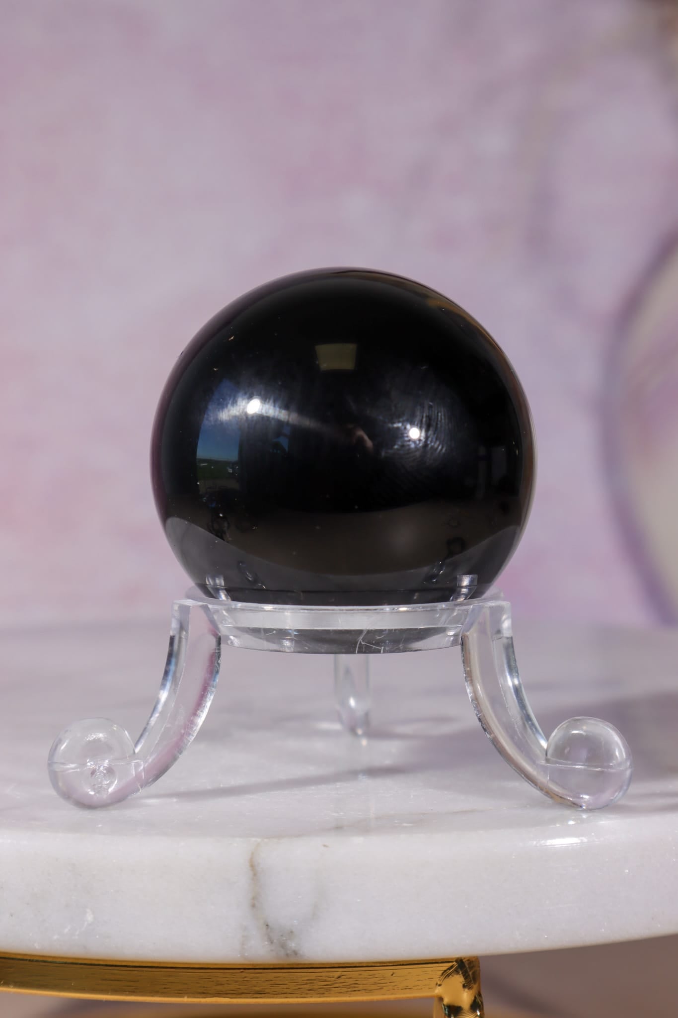 Black Obsidian Spheres 3.8cm, Mexico Hearts Tali & Loz Crystals