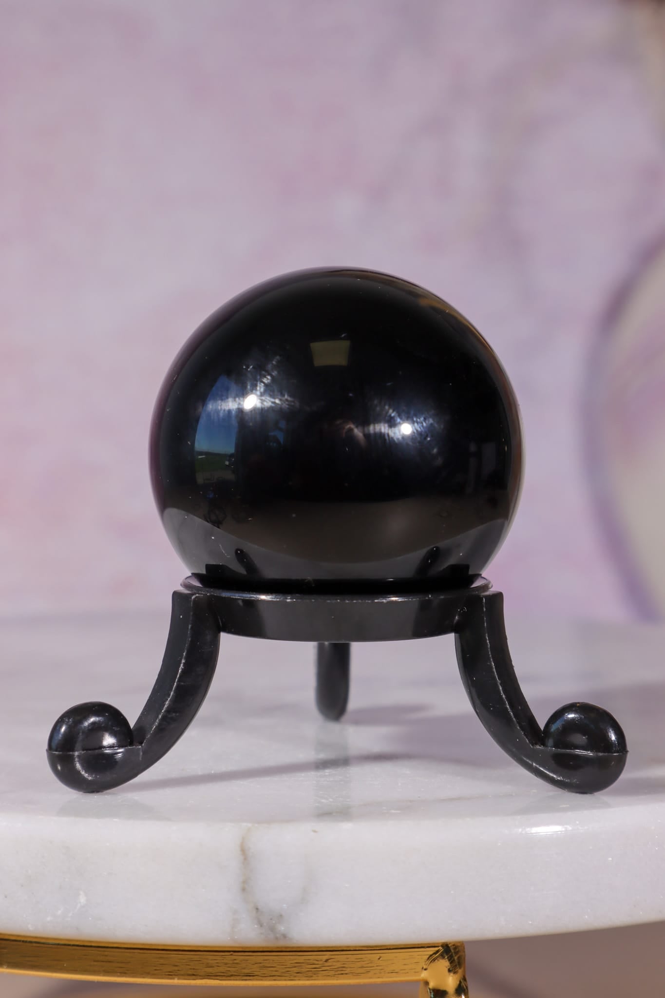 Black Obsidian Spheres 3.8cm, Mexico Hearts Tali & Loz Crystals
