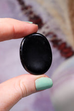 Black Obsidian Worry Stones 4cm Worry Stones Tali & Loz Crystals