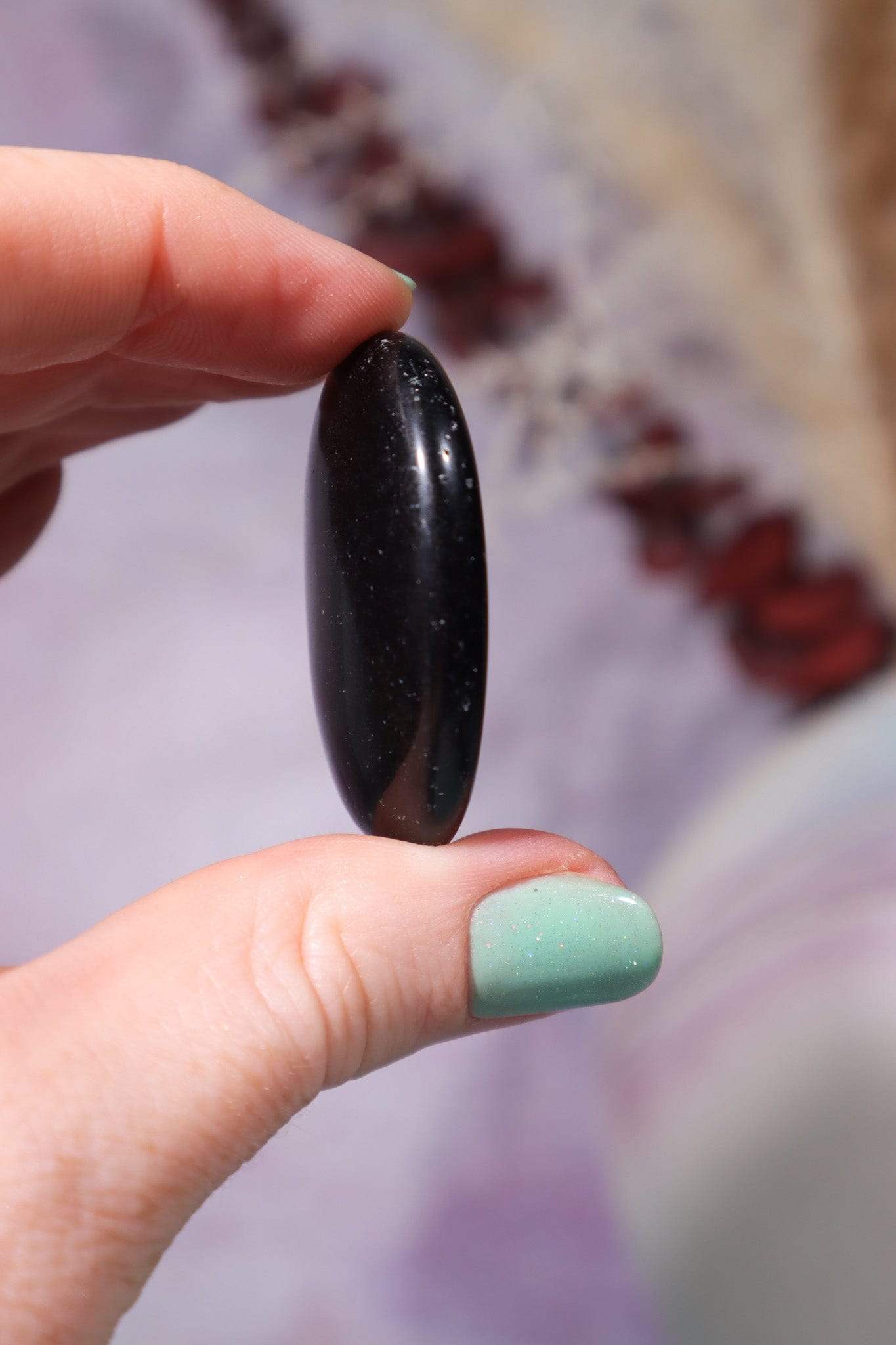 Black Obsidian Worry Stones 4cm Worry Stones Tali & Loz Crystals