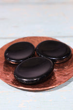 Black Obsidian Worry Stones 4cm Worry Stones Tali & Loz Crystals