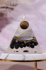 Black Onyx and Tigers Eye Orgone 7.5cm - Tali & Loz Crystals