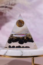 Black Onyx and Tigers Eye Orgone 7.5cm - Tali & Loz Crystals