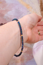 Black Opal Bracelet | Gold, 22.5cm Jewellery Tali & Loz Crystals