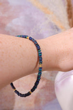 Black Opal Bracelet | Gold, 22.5cm Jewellery Tali & Loz Crystals