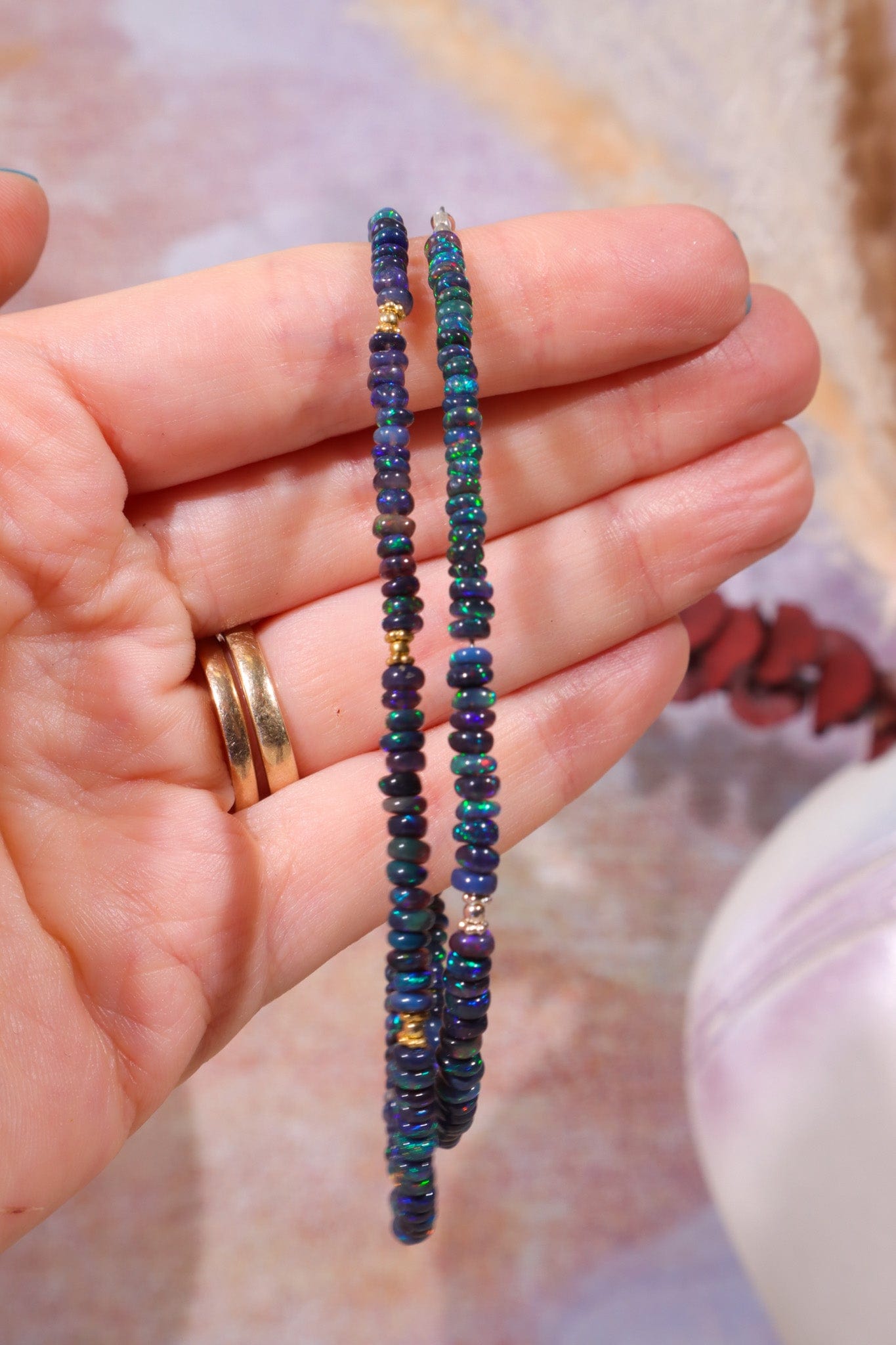 Black Opal Bracelet | Silver, 21.5cm Jewellery Tali & Loz Crystals