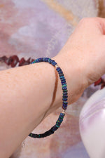 Black Opal Bracelet | Silver, 21.5cm Jewellery Tali & Loz Crystals