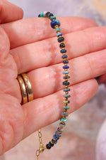 Black Opal Sectioned Bracelet | Gold, 21 cm Jewellery Tali & Loz Crystals