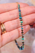 Black Opal Sectioned Bracelet | Gold, 21 cm Jewellery Tali & Loz Crystals