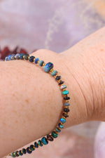 Black Opal Sectioned Bracelet | Gold, 21 cm Jewellery Tali & Loz Crystals