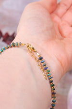 Black Opal Sectioned Bracelet | Gold, 22cm Jewellery Tali & Loz Crystals