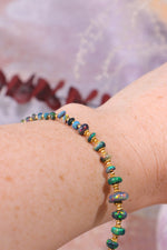 Black Opal Sectioned Bracelet | Gold, 22cm Jewellery Tali & Loz Crystals