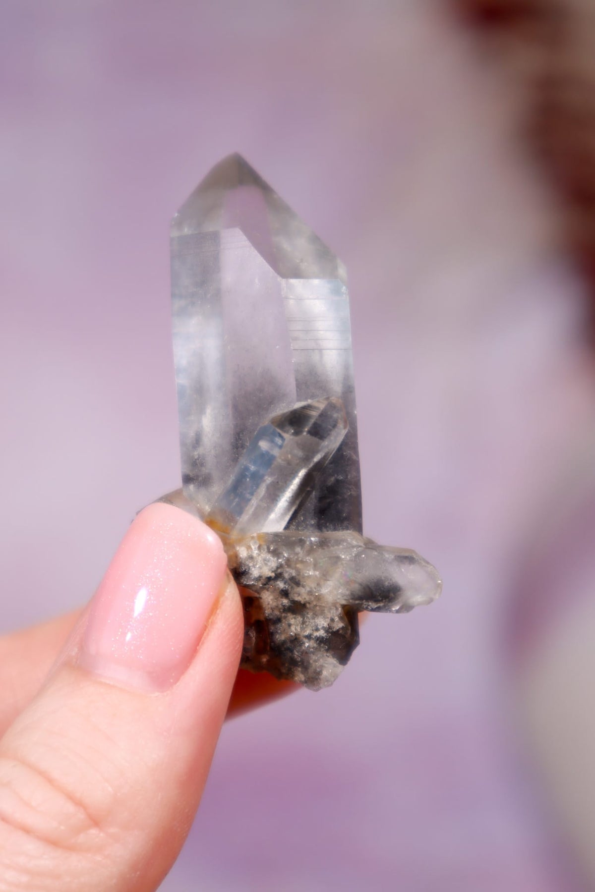 Black Tara Quartz Point | 4.9 cm | Brazil Quartz Tali & Loz Crystals