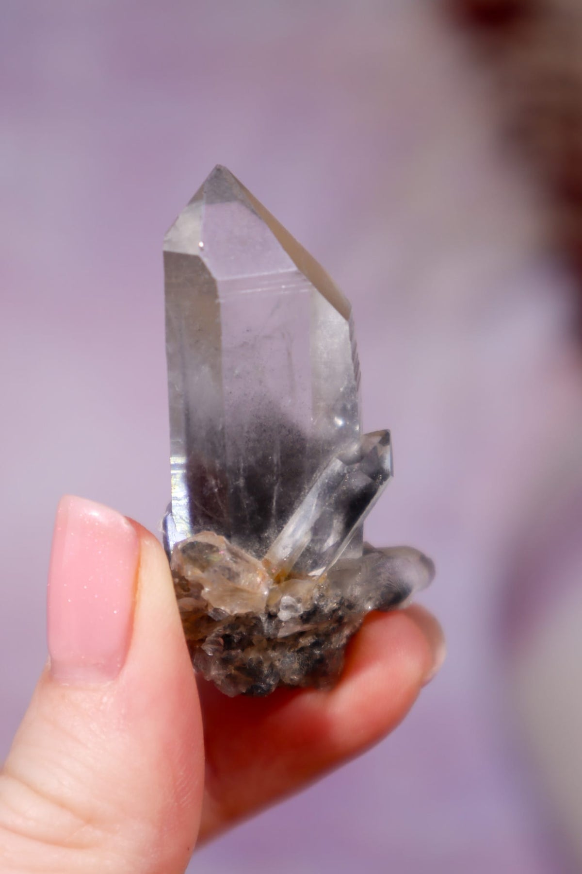 Black Tara Quartz Point | 4.9 cm | Brazil Quartz Tali & Loz Crystals