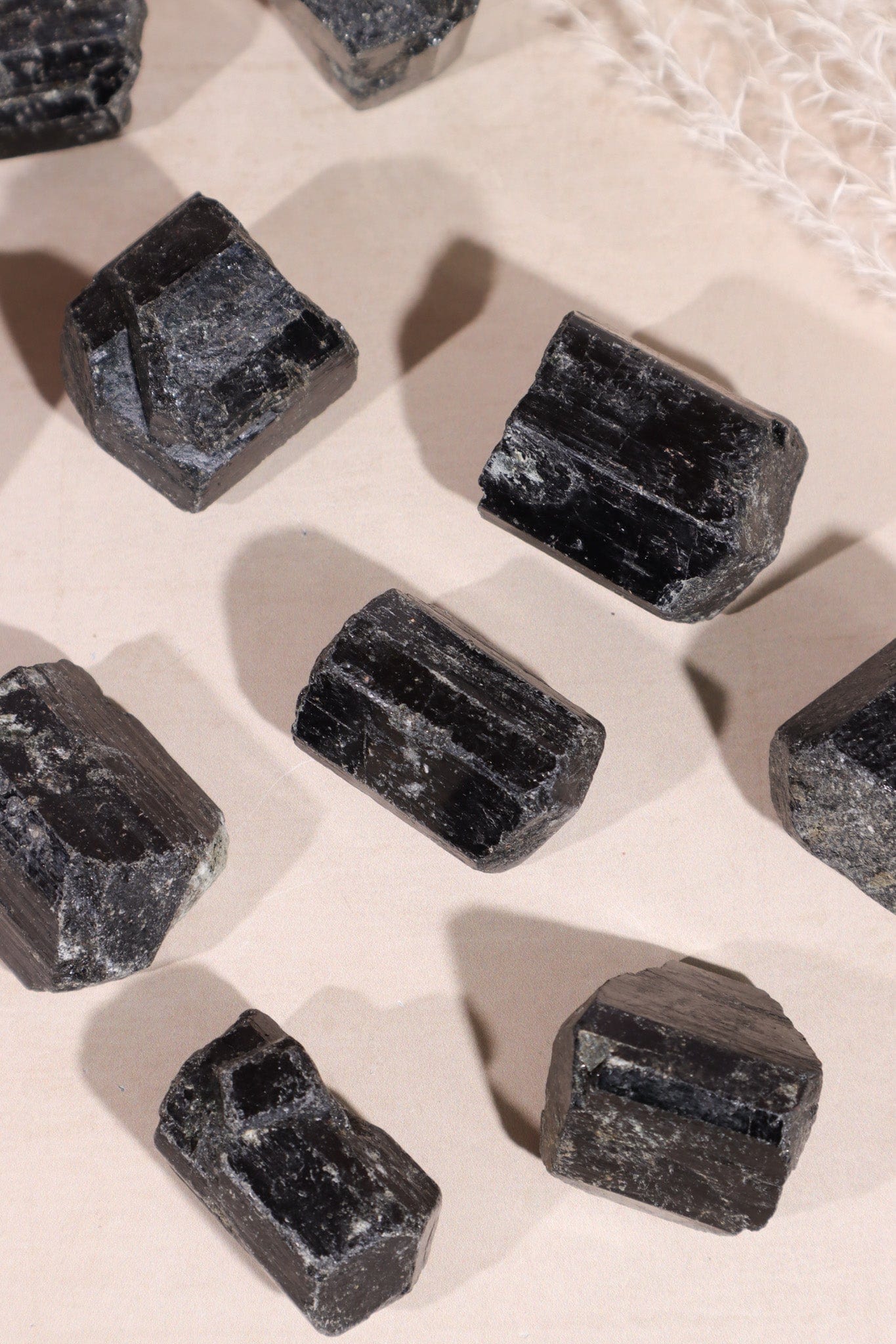 Black Tourmaline Crystals 30-40mm Rough Crystals Tali & Loz Crystals