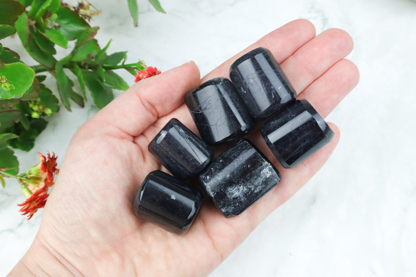 Black Tourmaline Tumblestones - Protection/Cleansing Tumblestones Tali & Loz