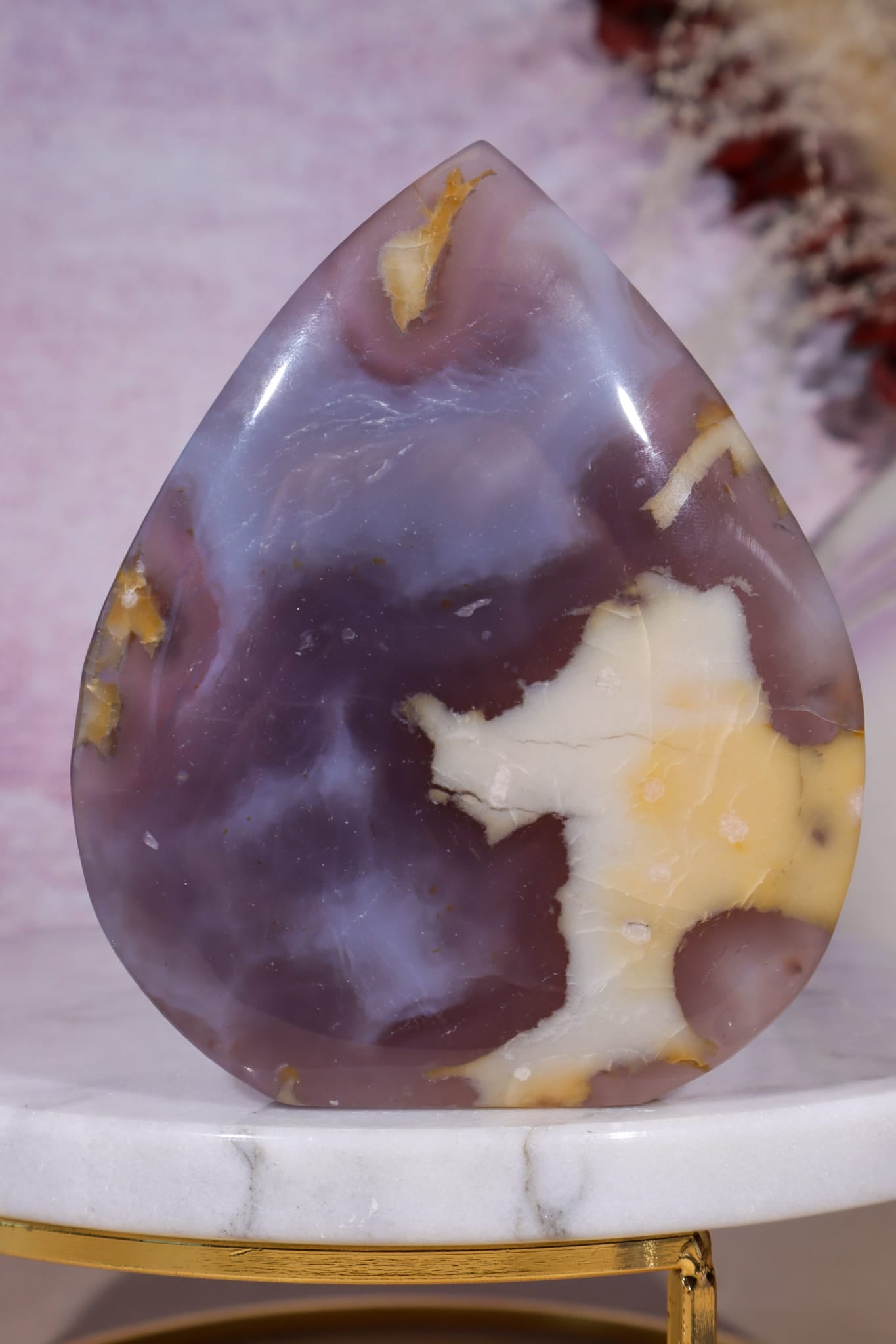 Blue Agate Flame | 9.7cm | Madagascar Flames Tali & Loz Crystals