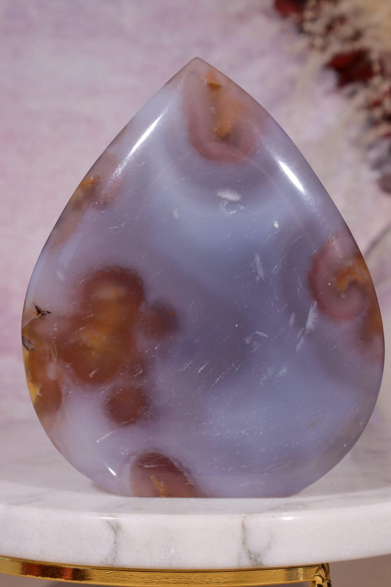 Blue Agate Flame | 9.7cm | Madagascar Flames Tali & Loz Crystals