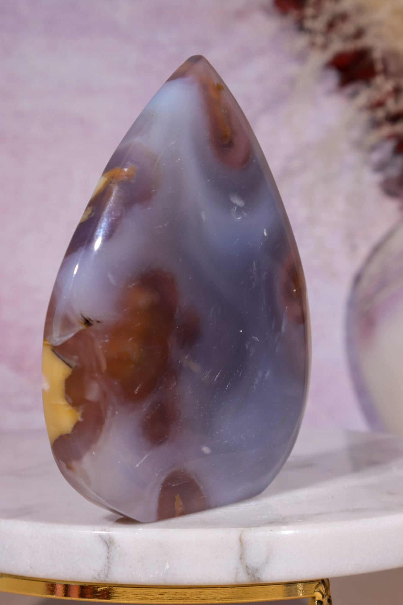 Blue Agate Flame | 9.7cm | Madagascar Flames Tali & Loz Crystals