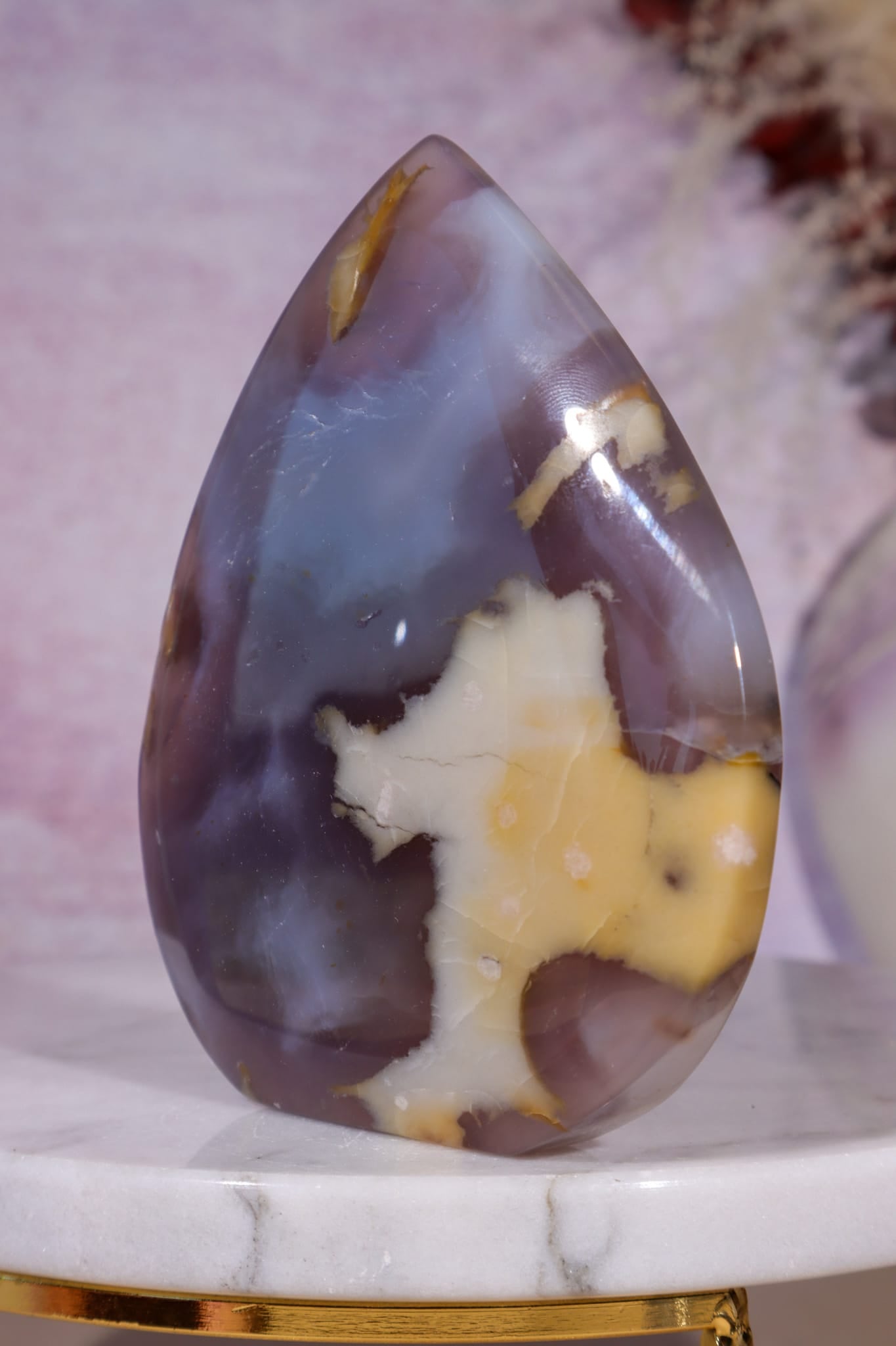 Blue Agate Flame | 9.7cm | Madagascar Flames Tali & Loz Crystals