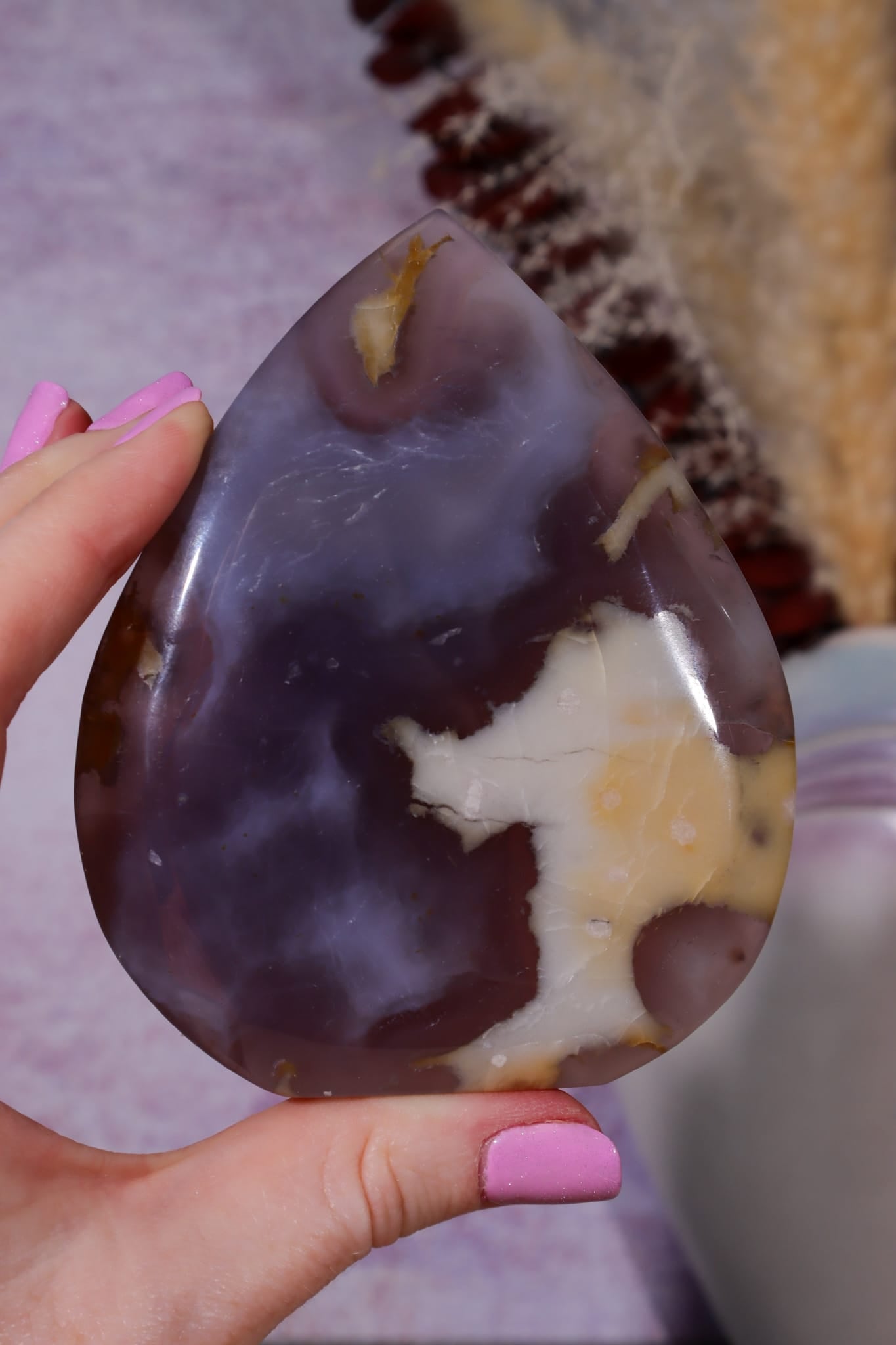 Blue Agate Flame | 9.7cm | Madagascar Flames Tali & Loz Crystals