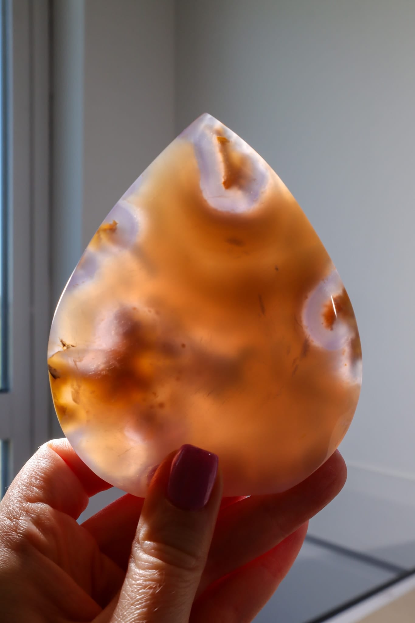 Blue Agate Flame | 9.7cm | Madagascar Flames Tali & Loz Crystals