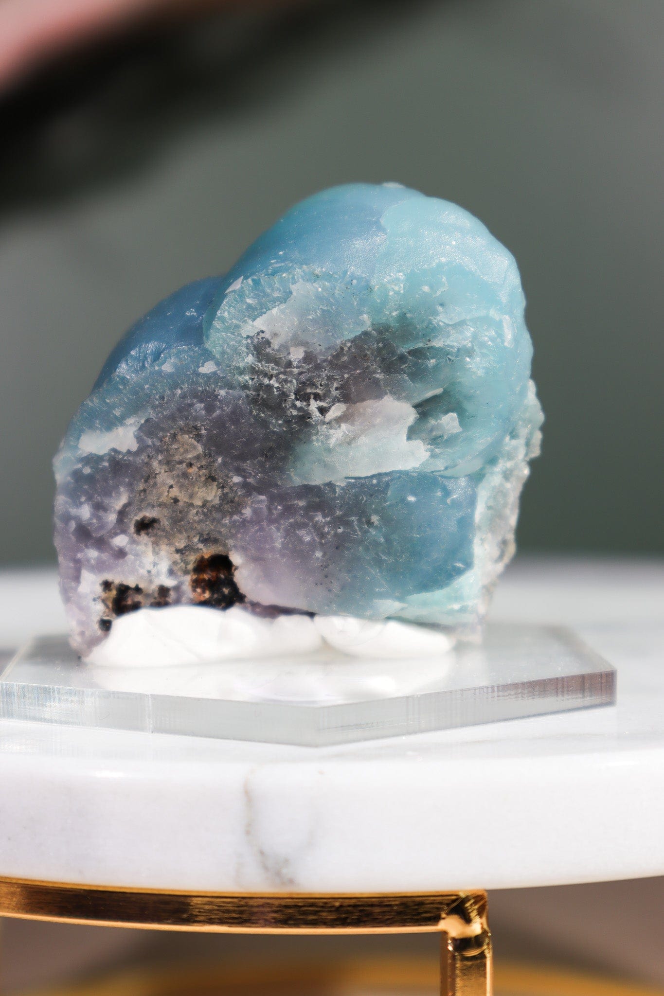 Blue and Pink Smithsonite Specimen 143gr Minerals Tali & Loz Crystals