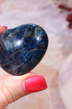Blue Apatite Heart, Sold as Seen Hearts Tali & Loz Crystals