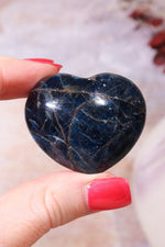 Blue Apatite Heart, Sold as Seen Hearts Tali & Loz Crystals