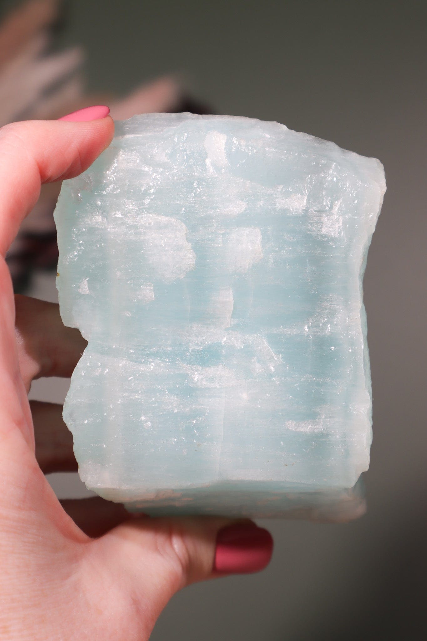 Blue Aragonite Rough Freeform 288gr - Tali & Loz Crystals