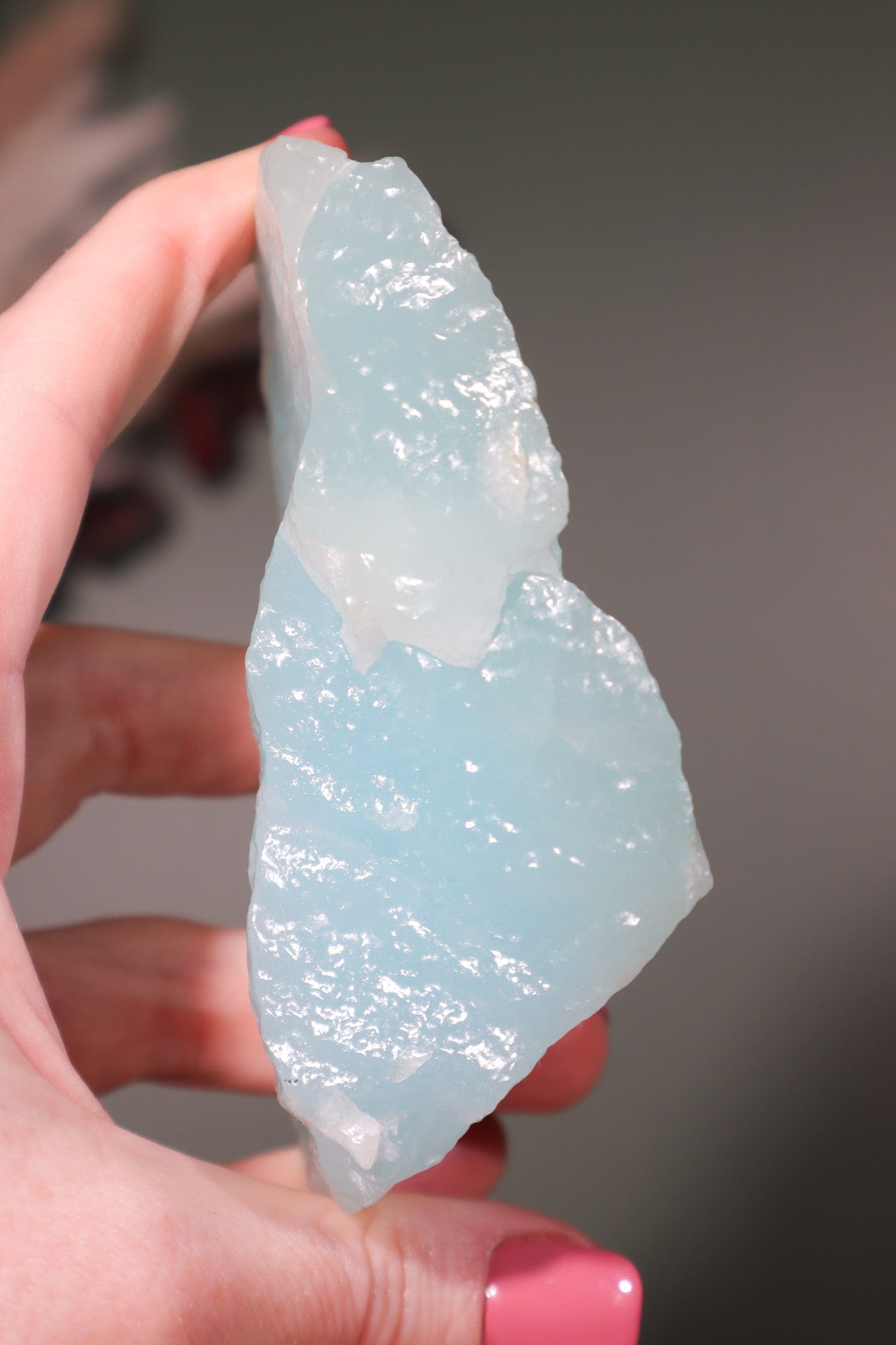 Blue Aragonite Rough Freeform 288gr - Tali & Loz Crystals