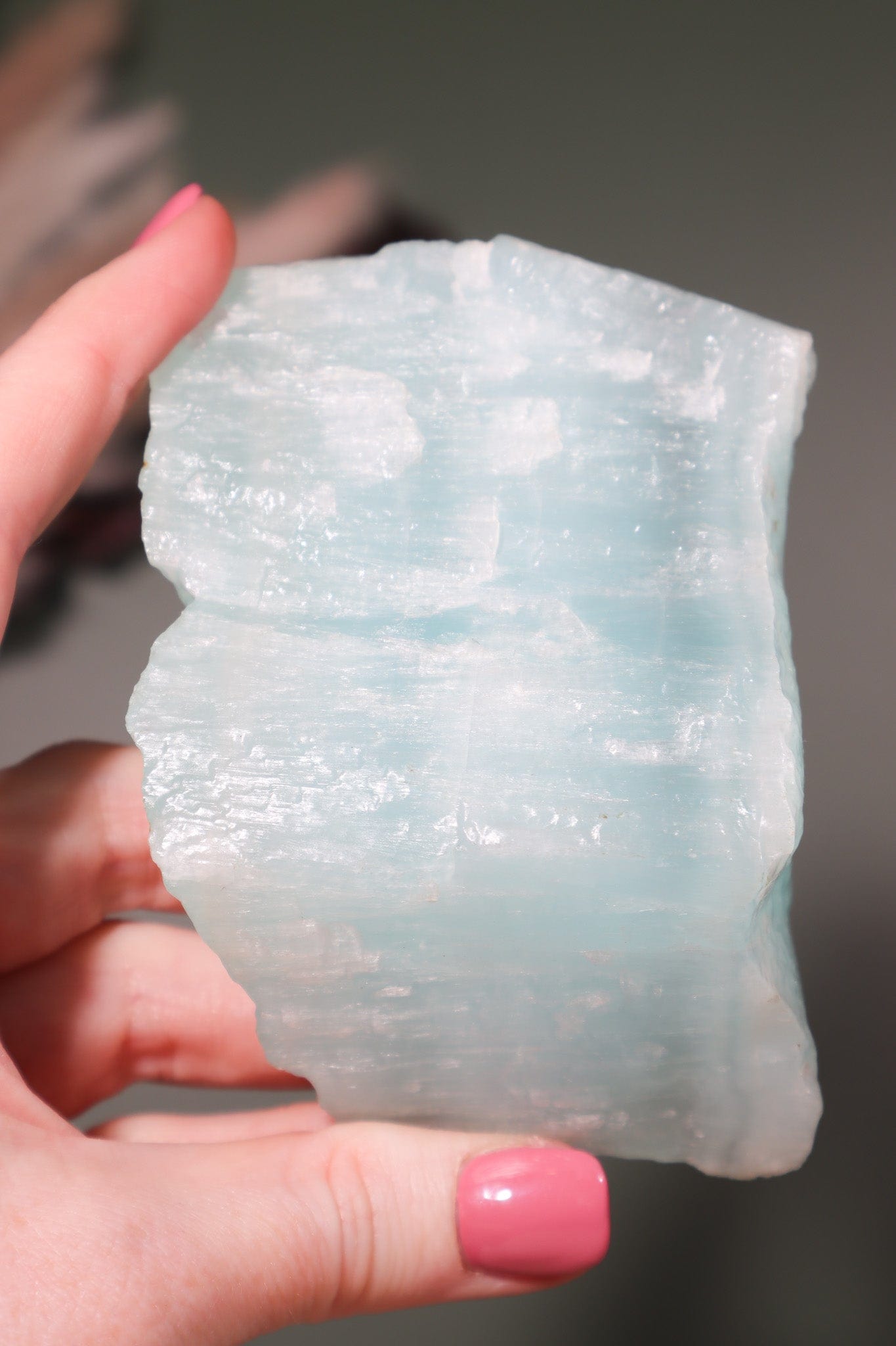 Blue Aragonite Rough Freeform 288gr - Tali & Loz Crystals