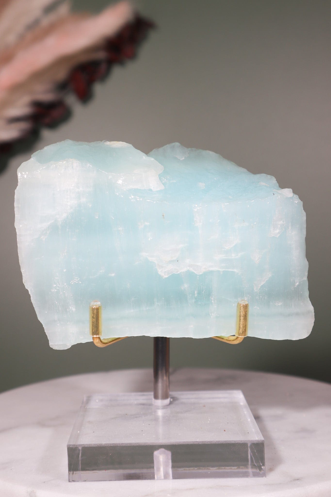 Blue Aragonite Rough Freeform 288gr - Tali & Loz Crystals