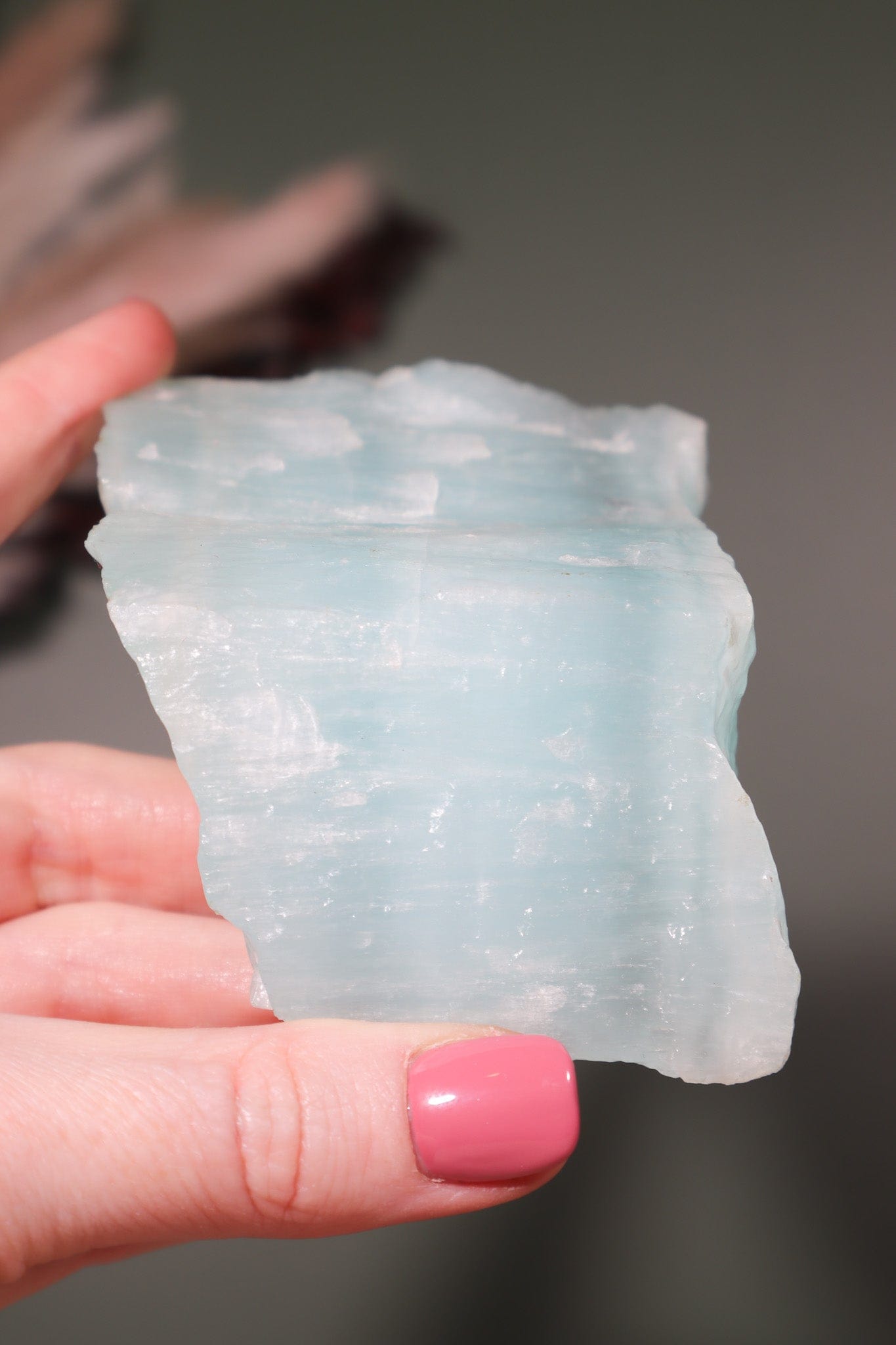 Blue Aragonite Rough Freeform 288gr - Tali & Loz Crystals