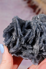 Blue Baryte Bladed Crystal Specimen 8.5cm  | Cavnic Mine, Romania Minerals Tali & Loz Crystals