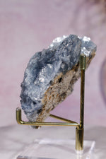Blue Baryte Bladed Crystal Specimen 8.5cm  | Cavnic Mine, Romania Minerals Tali & Loz Crystals