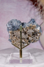 Blue Baryte Bladed Crystal Specimen 8.5cm  | Cavnic Mine, Romania Minerals Tali & Loz Crystals