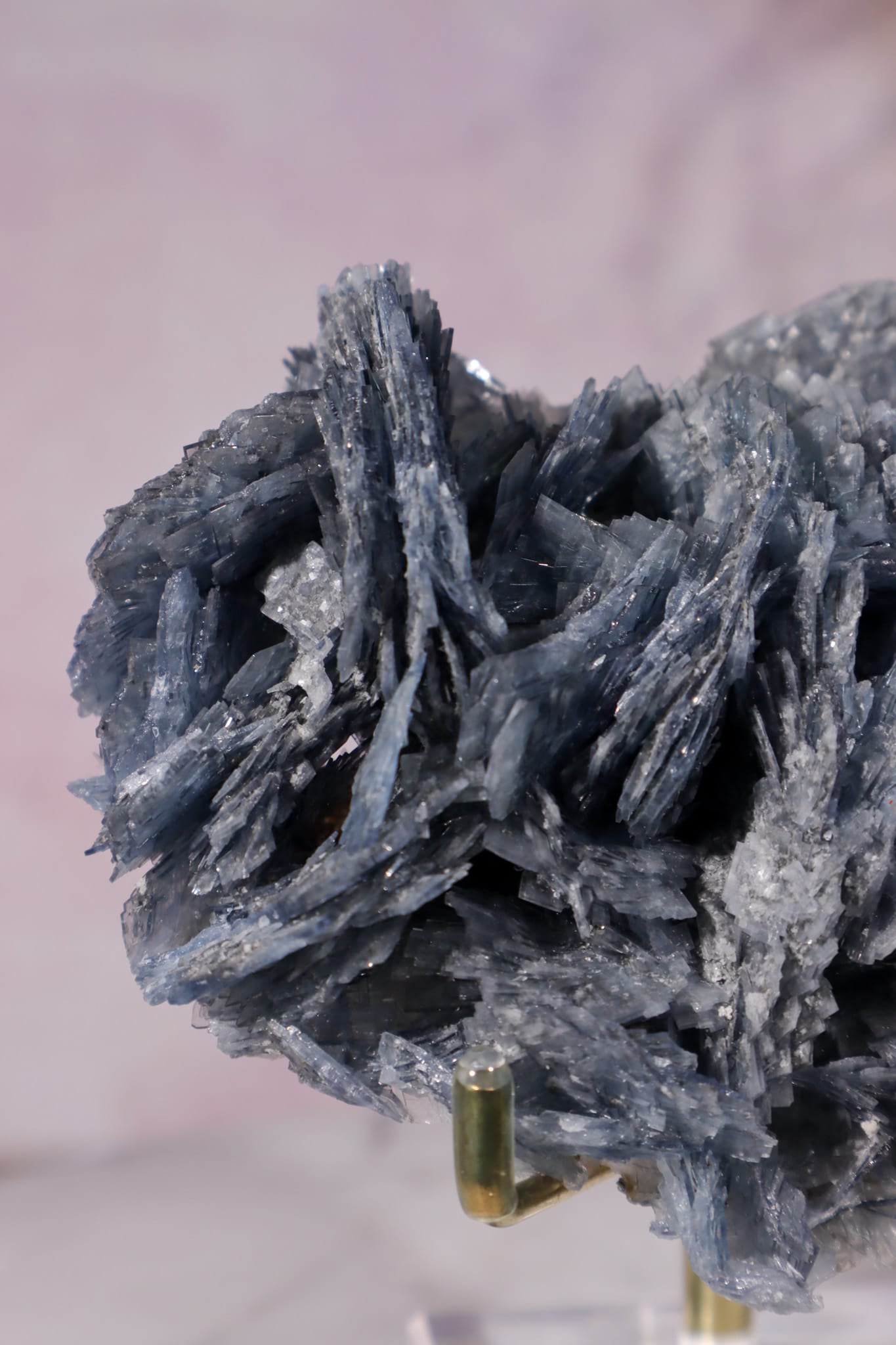 Blue Baryte Bladed Crystal Specimen 8.5cm  | Cavnic Mine, Romania Minerals Tali & Loz Crystals