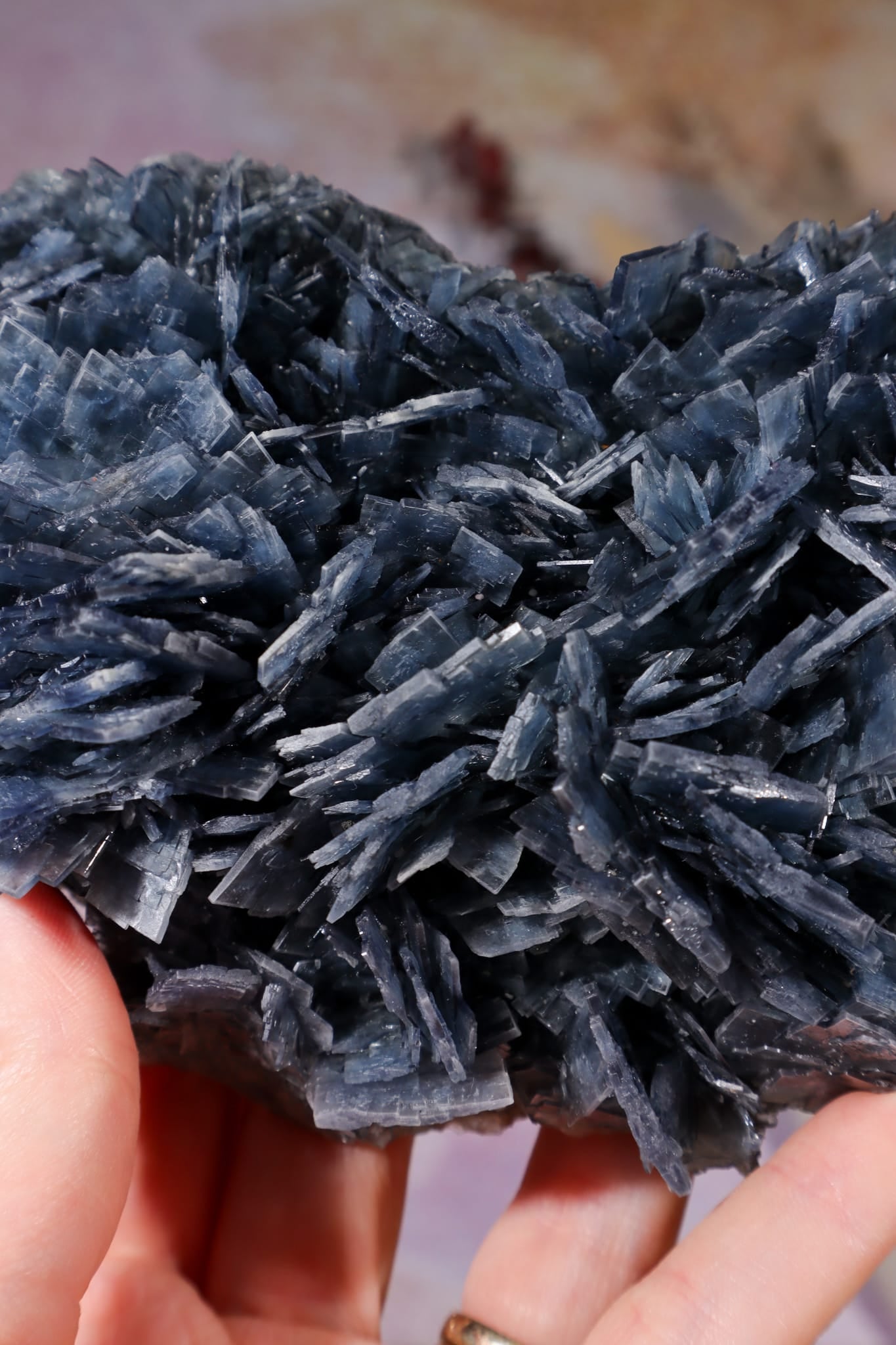 Blue Baryte Crystal Cluster Specimen 14.3cm | Sold as Seen Minerals Tali & Loz Crystals