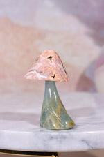 Blue Calcite and Rhodochrosite Mushroom, 28.5gr, Sold As Seen Mushrooms Tali & Loz Crystals