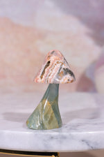 Blue Calcite and Rhodochrosite Mushroom, 28.5gr, Sold As Seen Mushrooms Tali & Loz Crystals