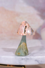 Blue Calcite and Rhodochrosite Mushroom, 28.5gr, Sold As Seen Mushrooms Tali & Loz Crystals