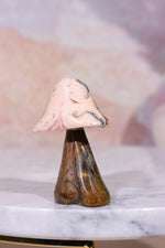 Blue Calcite and Rhodochrosite Mushroom, 31gr, Sold As Seen Mushrooms Tali & Loz Crystals