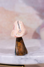 Blue Calcite and Rhodochrosite Mushroom, 31gr, Sold As Seen Mushrooms Tali & Loz Crystals