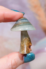 Blue Calcite Mushroom Mushrooms Tali & Loz Crystals