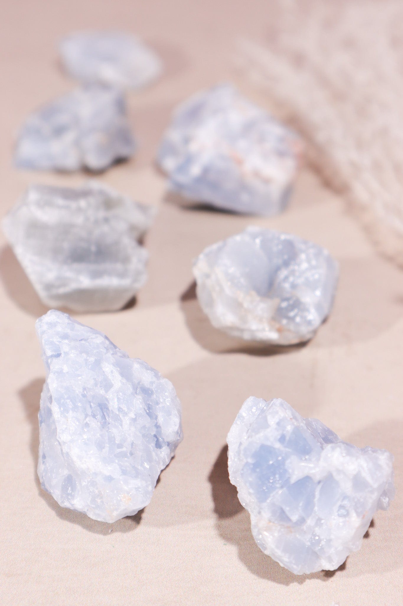 Blue Calcite Rough Crystals Rough Crystals Tali & Loz