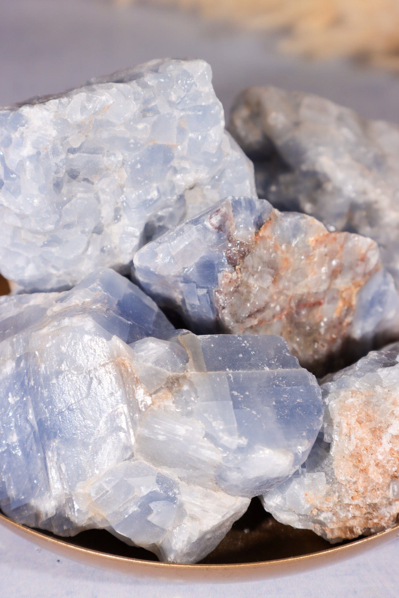 Blue Calcite Rough Crystals Rough Crystals Tali & Loz Crystals