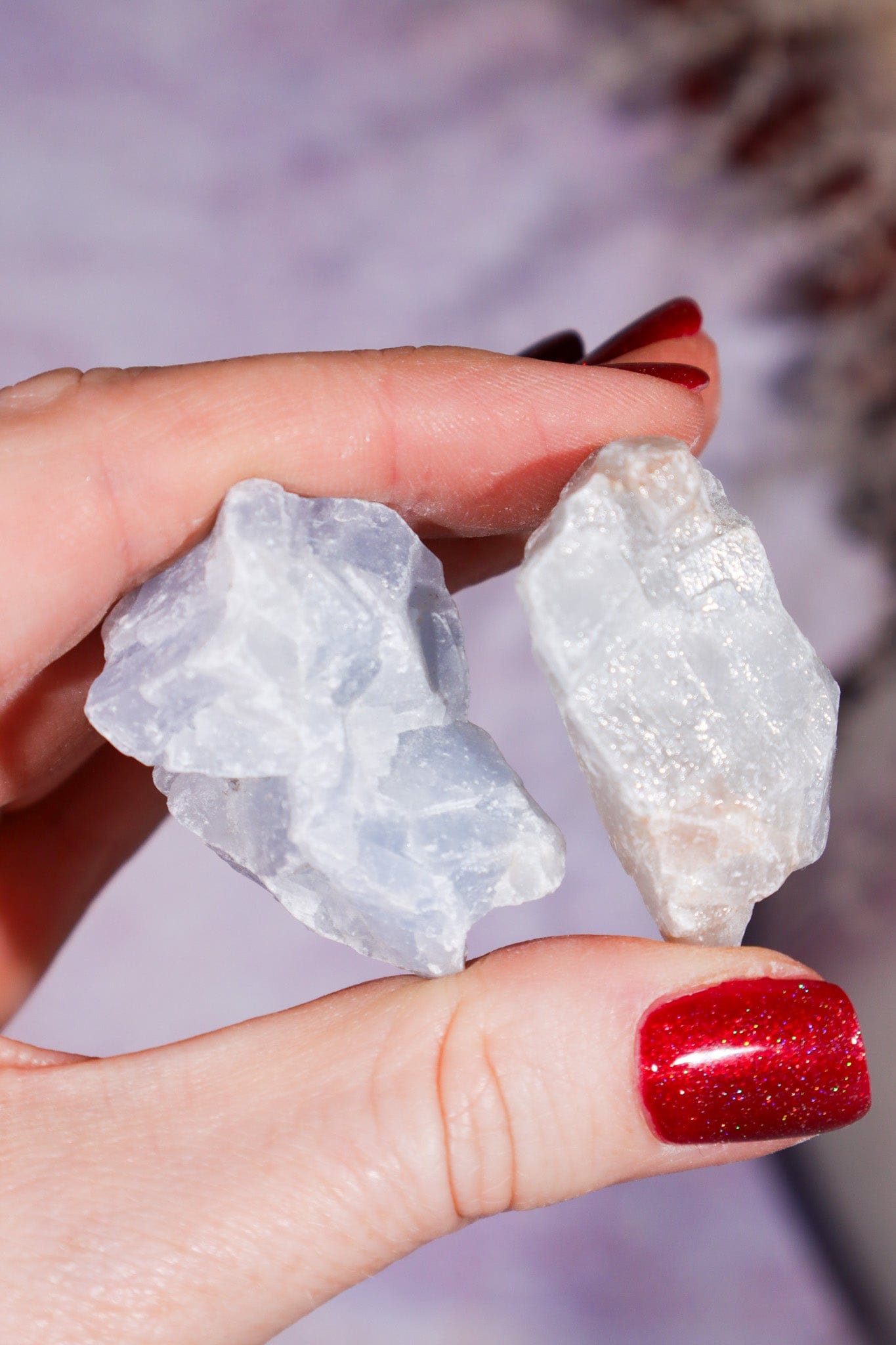 Blue Calcite Rough Crystals Rough Crystals Tali & Loz Crystals
