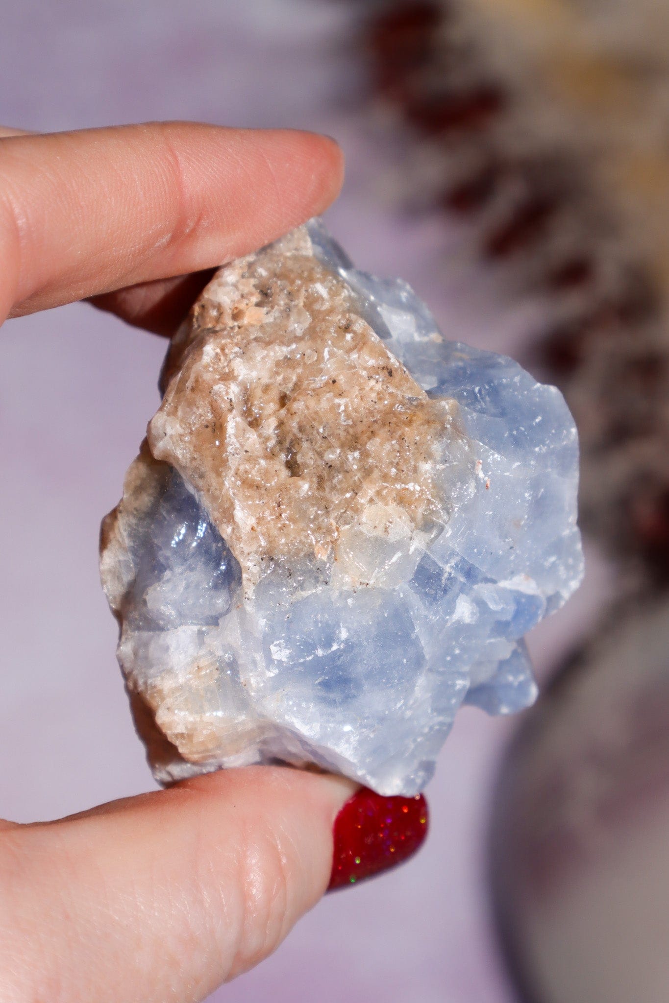 Blue Calcite Rough Crystals Rough Crystals Tali & Loz Crystals